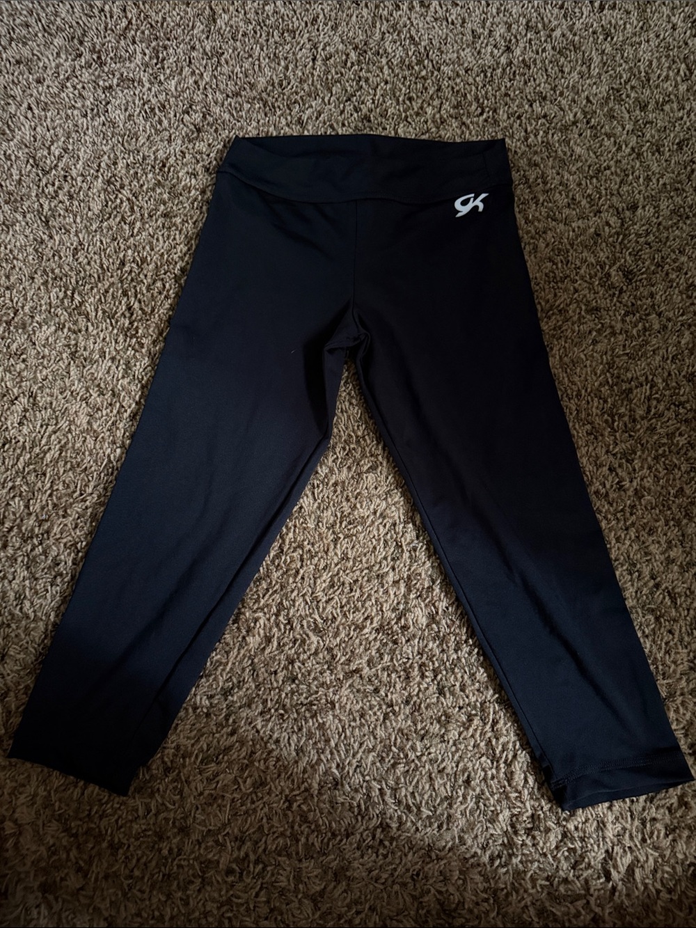 GK Black Performance Leggings for Girls